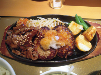 焼肉&ハンバーグ定食 焼肉&ハンバーグ やよい軒町屋.jpg