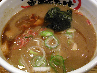 濃厚エビつけ麺(大盛り) つけ汁 福たけ市原.jpg