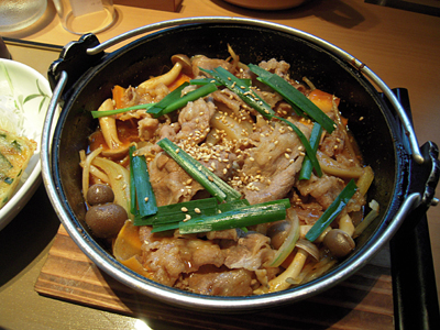 プルコギ定食 プルコギ やよい軒町屋.jpg