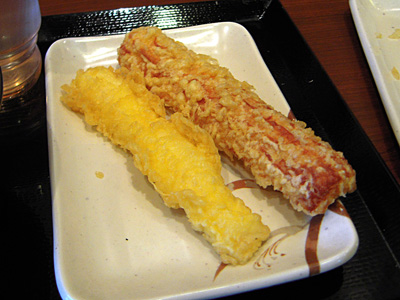 かけうどん(並)+イカ天・ちくわ天 天ぷら 丸亀製麺石岡.jpg