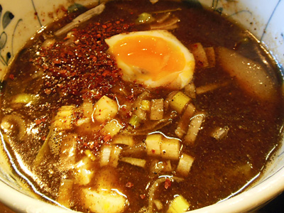 つけそば(多め)+野菜 つけ汁 池谷精肉店.jpg