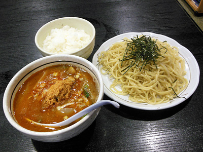 胡麻カレーつけ麺+小ライス 桃天花.jpg